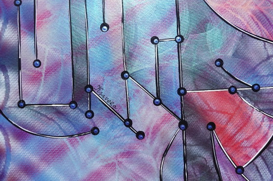 Image 1 of Cubisme A1457 - Peinture acrylique originale