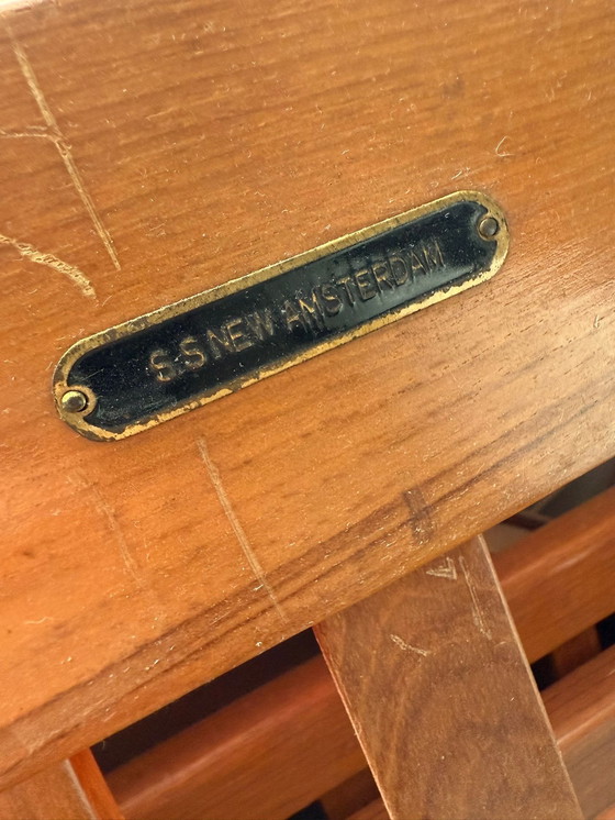 Image 1 of Silla de escritorio de teca SS New Amsterdam - 1.ª clase