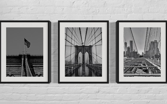 Image 1 of Brooklyn Bridge Set II - Serie di 3 - New York