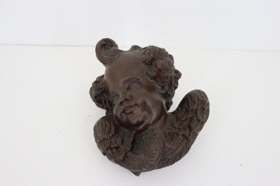 Bellissimo ornamento murale barocco – Testa d'angelo alata / Putto (1,9 kg) – Oggetti decorativi, Other (photo 5 of 5)