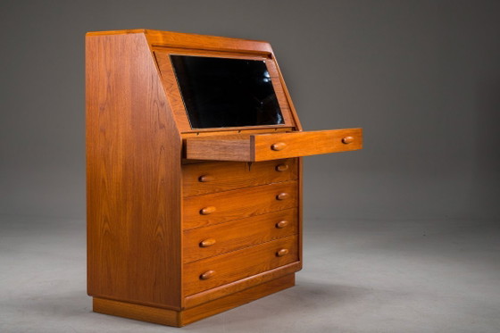 Image 1 of Mid-Century Modern Teak Secretary from Dyrlund, Denmark, 1960s