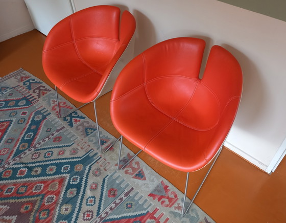 Moroso Fjord Patricia Urquiola 2x – Eetkamerstoelen, Leather (photo 4 of 10)