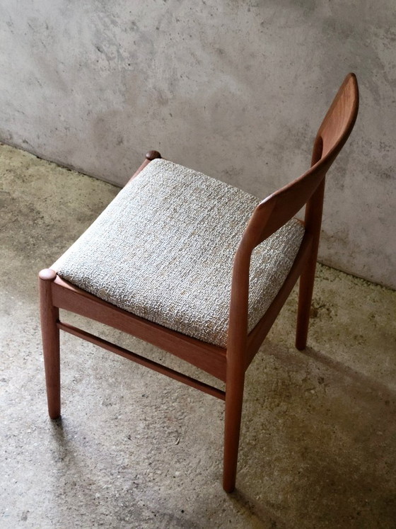 Set von 6 Henning Kjærnulf Esszimmerstühlen für KS Møbler aus Teak, Dänemark 1960 – korup stolefabrik, Wood (photo 8 of 10)