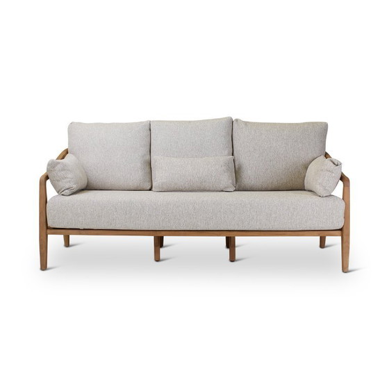 Image 1 of 3-zit teak naturel