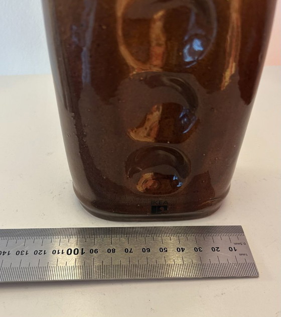 Image 1 of Unique small table lamp upcycled from a vintage IKEA vase | 1970s