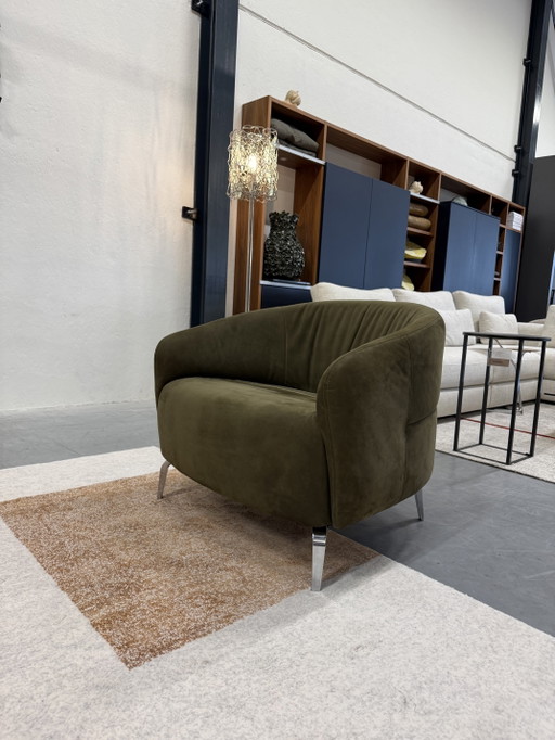 Gelderland 10040 Poltroncina Blend in pelle verde