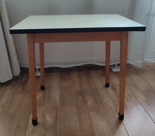 Vintage wooden formica table desk table child Tv