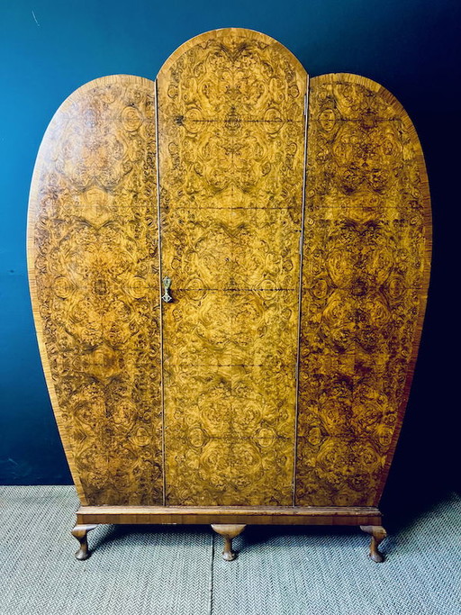 Art deco Kast Walnoothout