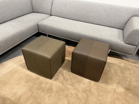 Image 1 of 2 Eyye Kub 47 Tabouret Cera Clay cuir