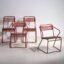 Sedie da giardino rosse antiche (c.1920). Set di 4 pezzi #37 – Wood, Iron (photo 9 of 40)