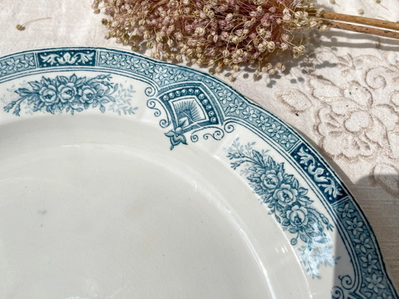 Large round vintage ironstone platter, Onnaing Spring pattern – Crockery (photo 3 of 8)