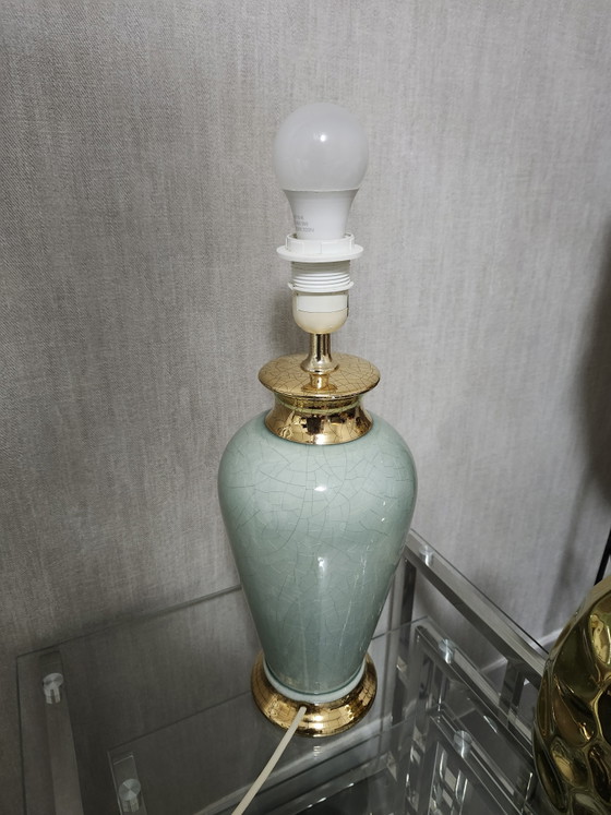 Lampe Vintage En Céramique – Ceramic, Brass (photo 5 of 5)