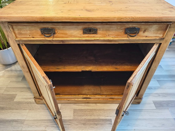Image 1 of Antique chest of drawers made of pine wood