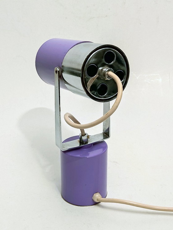 Image 1 of Ensemble de lampe de table lilas futuriste