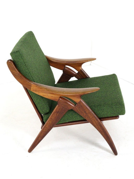 Image 1 of De Ster de Knoop fauteuil 'Glane' vintage gestoffeerd