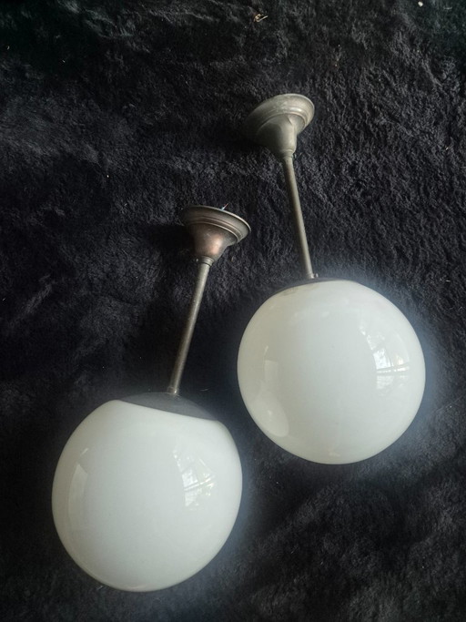 2 CMS Krasno Pendant Lights – hanglampen, Glass, Metal