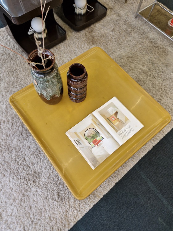 Image 1 of Coffee table space age B&B Italia Amante 70s ochre yellow