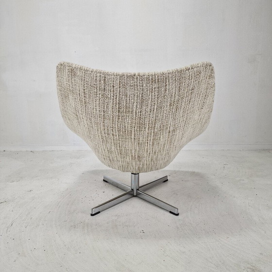 Image 1 of Vintage Oyster fauteuil met kruisvoet van Pierre Paulin voor Artifort, 1965