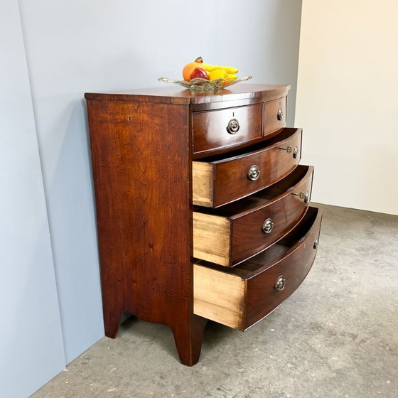 Image 1 of Antique chest of drawers, mahogany, England, 19th century