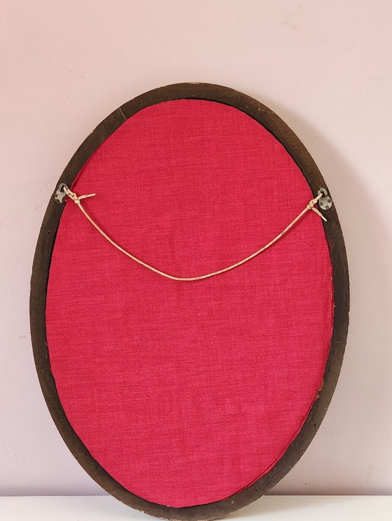 Espejo ovalado antiguo, 75 x 56 cm – Wood (photo 6 of 7)