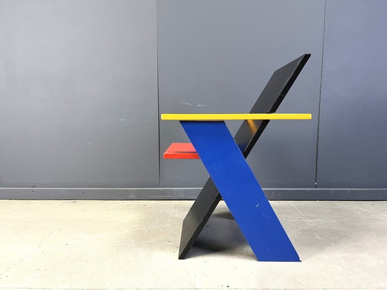 Image 1 of Colourful postmodern armchair, 1980s