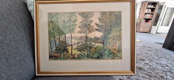 Image 1 of Aquarel A. Belot 1926