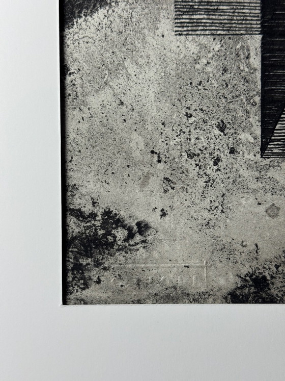 Eugène Eechaut (1928-2019)  - Abstracte inktcompositie met collage, ingelijst – Schilderijen & Tekeningen (photo 6 of 15)