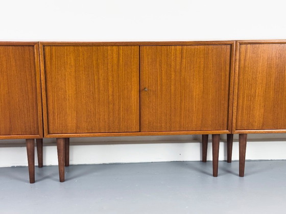 Image 1 of Aparadores de teca de mediados de siglo de WK Möbel, años 60, juego de 3