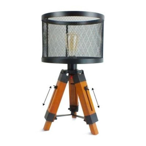 Neue Tripod Holz Tischlampe 62cm