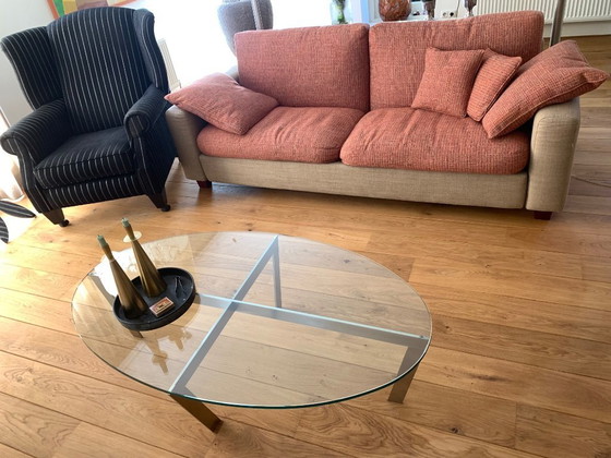 Image 1 of Original Gelderland sofa with armchair and glass table