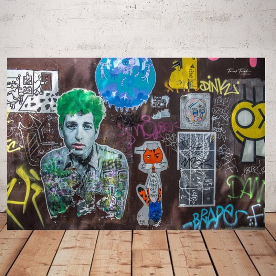 Image 1 of Photo printed on plexiglass / Limited edition / Street art / Graffiti wall / Original decoration / Pop art / Art deco