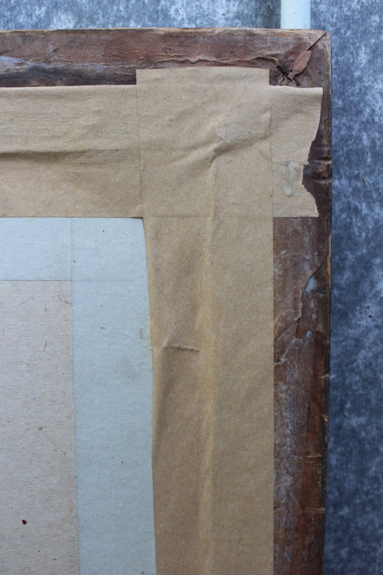Image 1 of Modernistic Painting After Jean-Michel Basquiat, Circa 1970