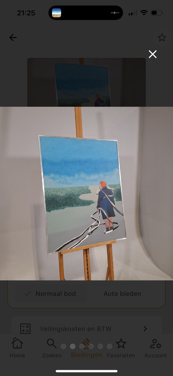 Image 1 of M de Jager. 1981 dipinto spento 70x90