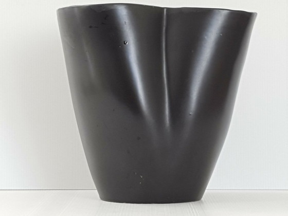 Image 1 of IMPORTANT TWO-TONE YELLOW & BLACK VASE REVERNAY 1950 VINTAGE ROCKABILLY 50S 50'S