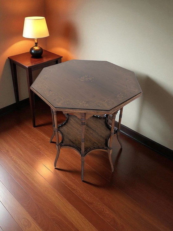 Image 1 of Coffee Table - Smoked - Octagonal Orientalism Sidetable