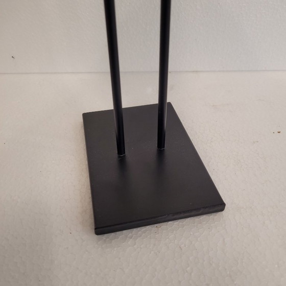 Image 1 of Sculpture “Dove”, blown glass, iron base, 2010s - France