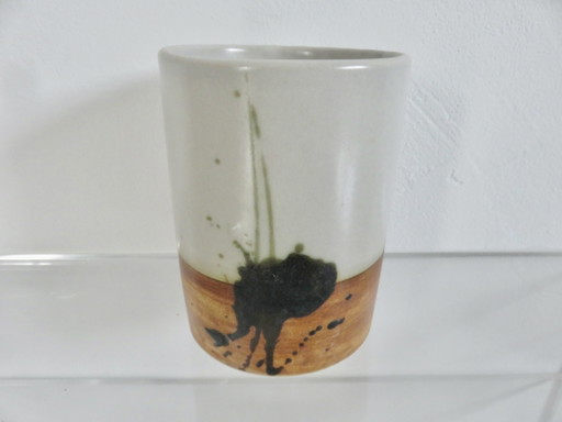 Vase En Grès "Poterie De La Colombe" Vallauris, France, 1960