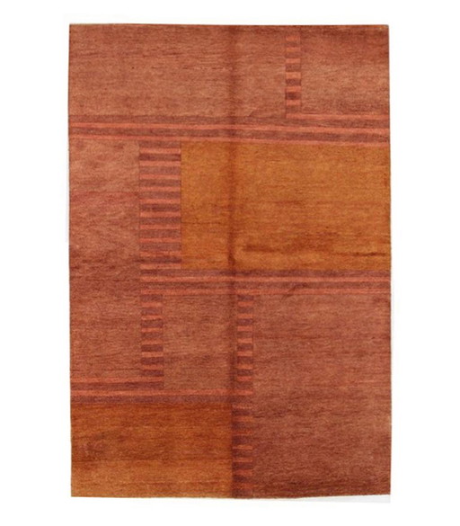 Alfombra de Lana Moderna de Diseño Anudada a Mano Nueva y Sin Usar 245 x 167 cm