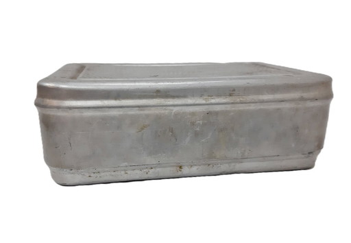 Boîte à pain vintage en aluminium « Brotbüchse ».