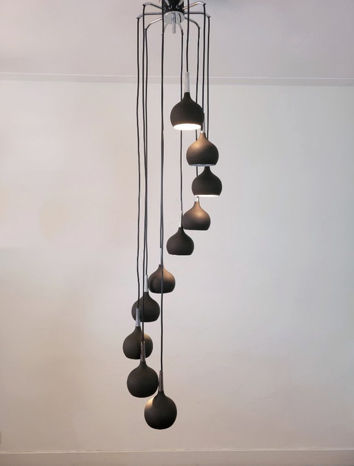 Grote cascade hanglamp van Hans Agne Jakobsson voor AB Makaryd