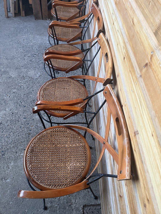 Image 1 of 5 x vintage bistro stoelen