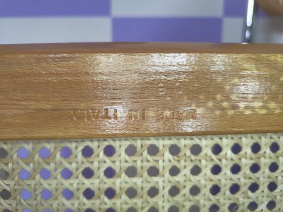 Image 1 of Ensemble de 2 chaises B32 de Marcel Breuer, piètement traîneau chromé