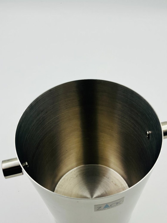 Cubitera para champán Zack de acero inoxidable cepillado. – Accesorios de mesa, Metal (photo 3 of 8)
