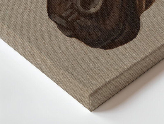 Image 1 of Flower Child Zebra, reproduction on canvas, 80x80 cm, Sandra Kolondam