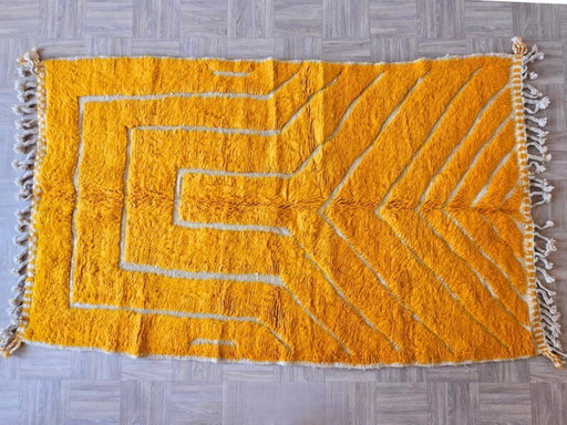 Tapis orange artisanal 200cmx300cm 