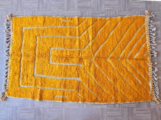 Image 1 of Handgemaakt oranje tapijt 200cm x 300cm