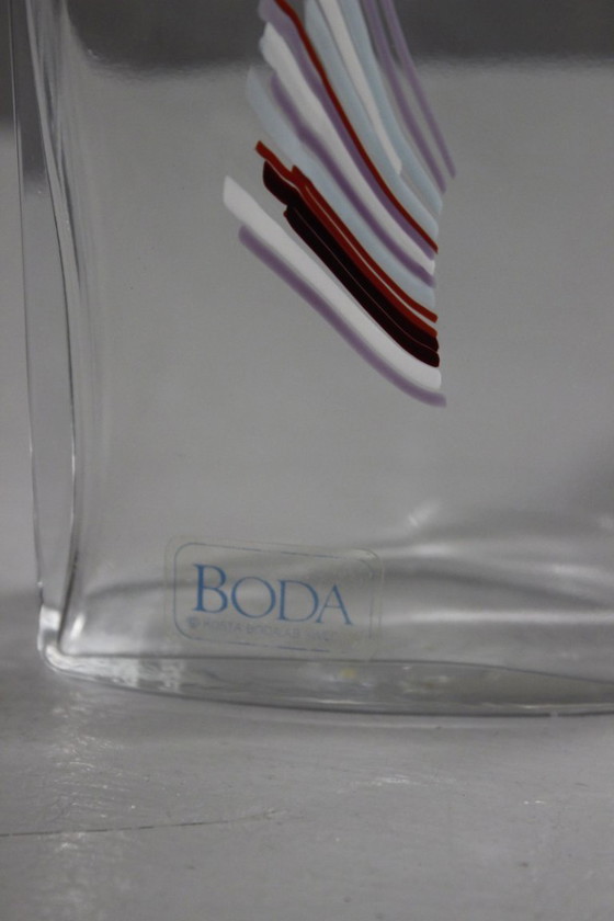 Image 1 of Bertil Vallien & Kosta Boda Vase, Rainbow-Serie, Schweden, 20. Jahrhundert