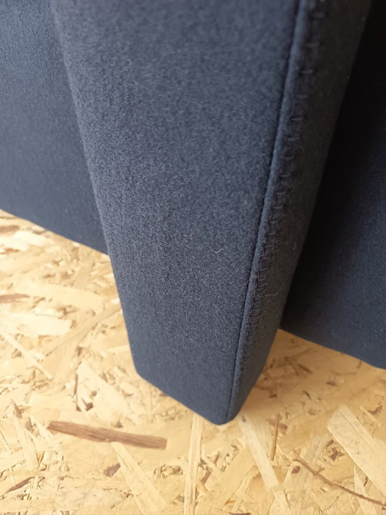 Image 1 of CASSINA Utrecht 637 armchair in Midnight BLUE Kvadrat wool by Gerrit Rietveld