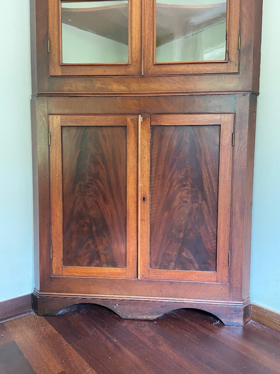 Vetrina e mobile contenitore antico, mogano – Vetrine, Legno (photo 3 of 6)