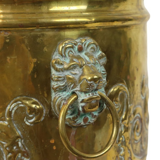 Image 1 of Antique Brass Jardinière Planter